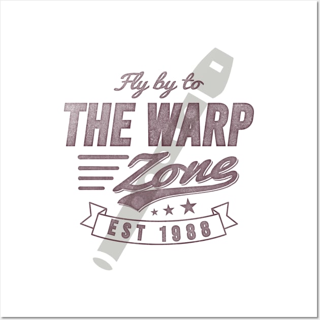 Fly by to the WARP ZONE Wall Art by Artful Raccoon